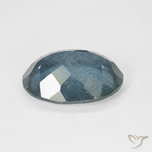 Água-marinha azul natural 6,07ct, corte oval, translúcido