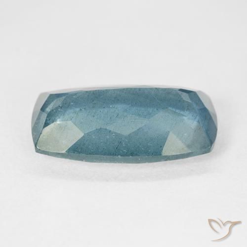 Água-marinha Light Bluish Turquoise Natural 8.71ct, Almofada, VS-SI