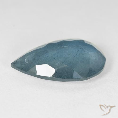 Água-marinha Verde azulado Natural 8.74ct, Formato de pêra, VS-SI