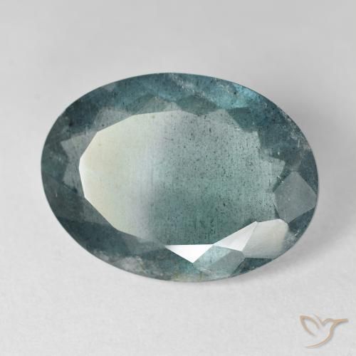 Água-marinha azul natural 12,27ct, corte oval, VS-SI