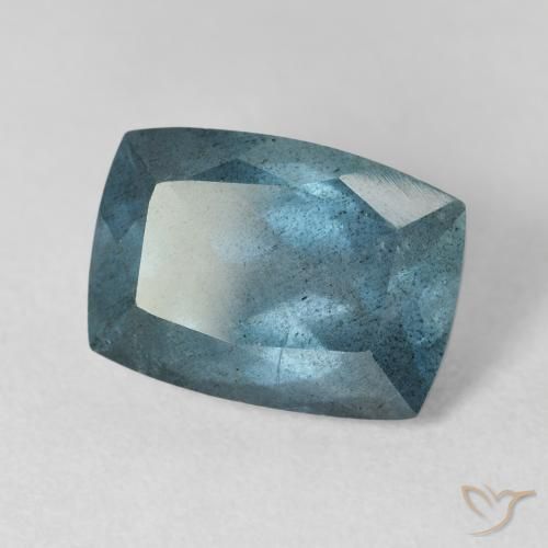 Água-marinha azul natural 5,68ct, almofada cortada, VS-SI