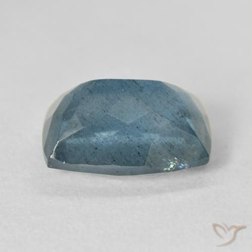 Água-marinha azul natural 5,68ct, almofada cortada, VS-SI