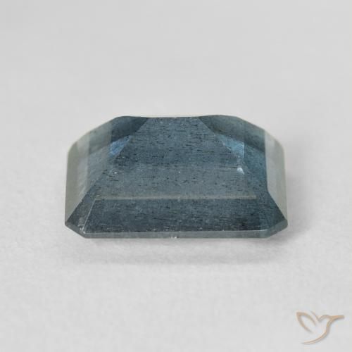 Água-marinha azul natural 5,38ct, corte esmeralda, VS-SI