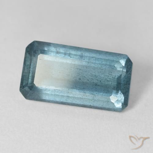 Água-marinha Aqua Blue Natural 6.79ct, Corte Octógono / Esmeralda, VS-SI