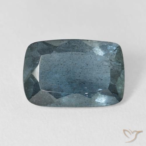 4.67ct azul água-marinha, almofada, translúcido