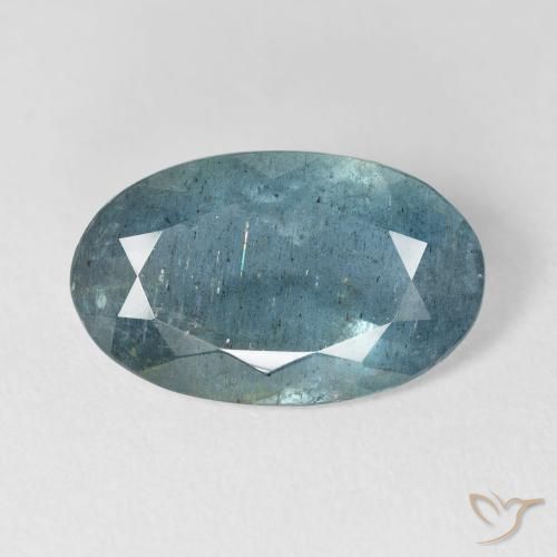Água-marinha azul natural 5,60ct, corte oval, VS-SI