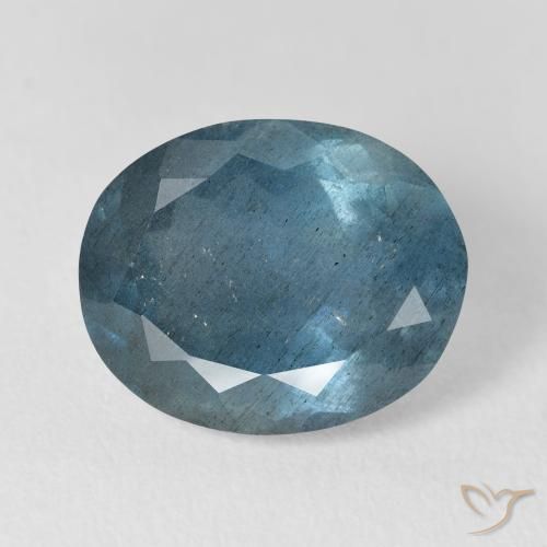 8.01ct azul água-marinha, oval, VS-SI