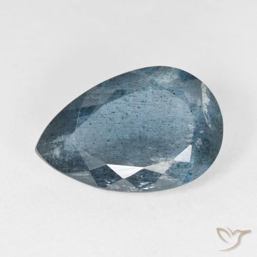 Água-marinha azul natural 6,78ct, formato de pêra, VS-SI