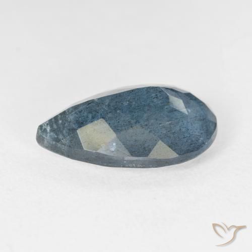 Água-marinha azul natural 6,78ct, formato de pêra, VS-SI