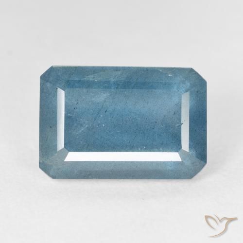 9.93ct Natural Aqua-azul prateado intenso Água-marinha, Corte Esmeralda, VS-SI