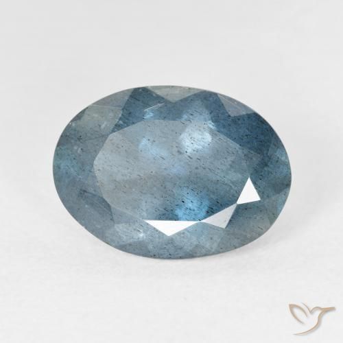 Água-marinha azul natural 5,08ct, corte oval, VS-SI
