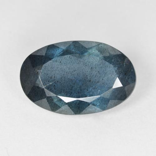 Água-marinha azul natural 7,33ct, corte oval, translúcido