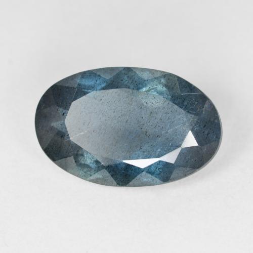 Água-marinha azul natural 7,33ct, corte oval, translúcido