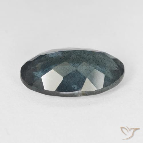 Água-marinha azul natural 7,33ct, corte oval, translúcido