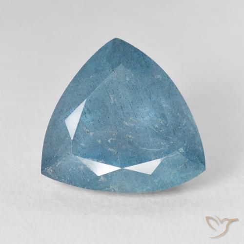 6.80ct Natural Azul Esverdeado Claro Água-marinha, Trilhão, VS-SI, Photo A