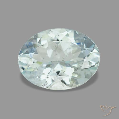 1.15ct Natural Azul Aqua claro Água-marinha, Oval, VS, Photo A