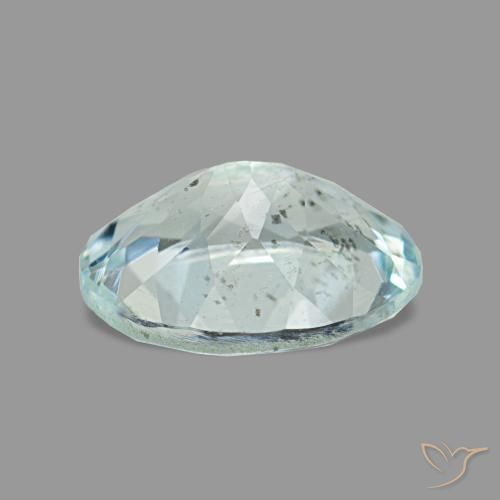 Água-marinha azul natural 1,15ct, corte oval, VS