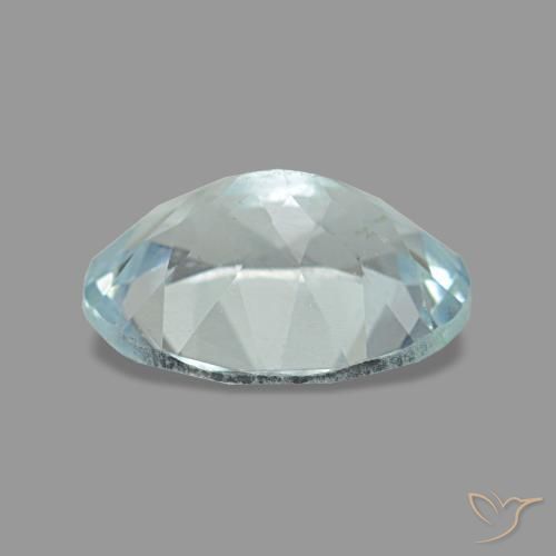 Água-marinha azul natural 1,08ct, corte oval, VS