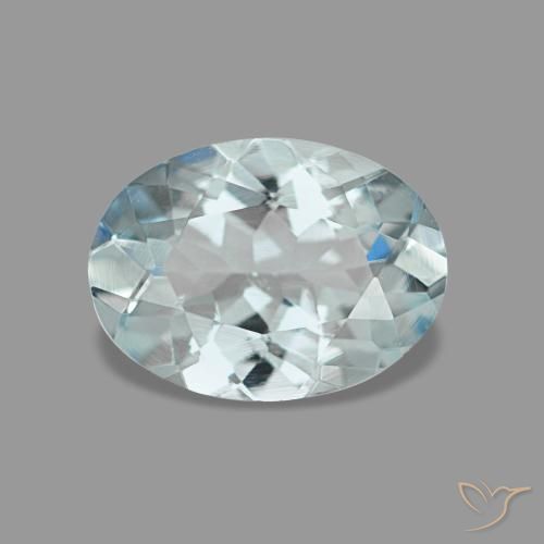 0.96ct turquesa água-marinha, oval, VVS