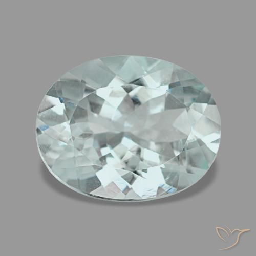 Água-marinha turquesa natural 2,23ct, corte oval, VVS