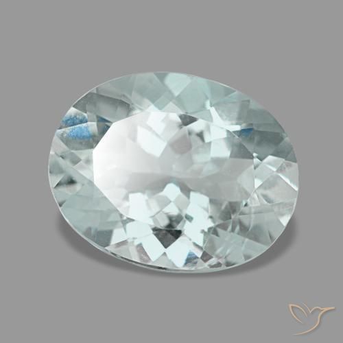Água-marinha turquesa natural 2,23ct, corte oval, VVS