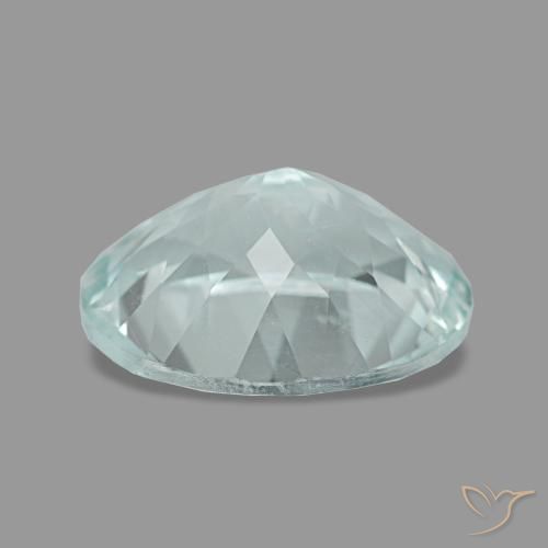 Água-marinha turquesa natural 2,23ct, corte oval, VVS