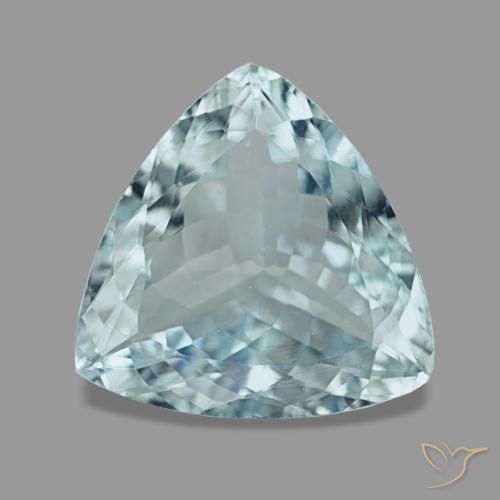 2.17ct azul água-marinha, trillion, VVS