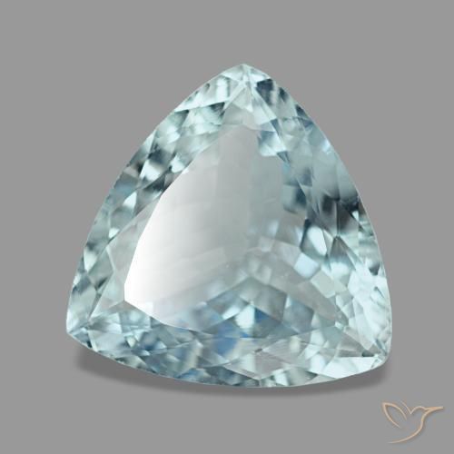 Água-marinha azul natural 2,17ct, trillion, VVS