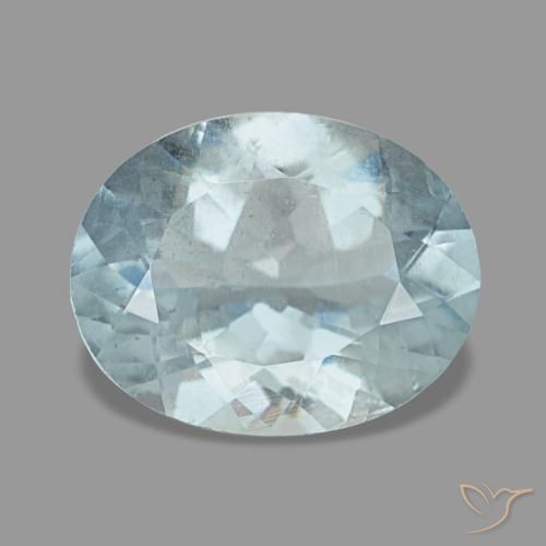 2.03ct Natural Azul Aqua claro Água-marinha, Oval, VS, Photo A