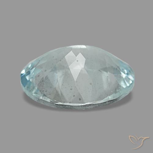 Água-marinha azul natural 2,03ct, corte oval, VS