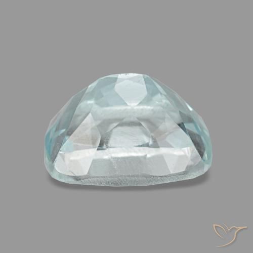 Água-marinha azul natural 1,18ct, almofada cortada, VS