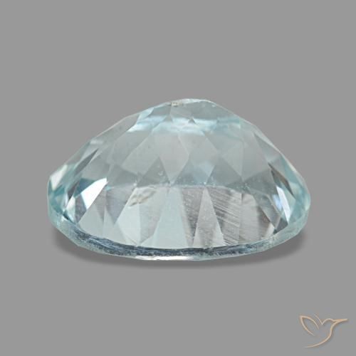 Água-marinha azul natural 2,40ct, corte oval, VS