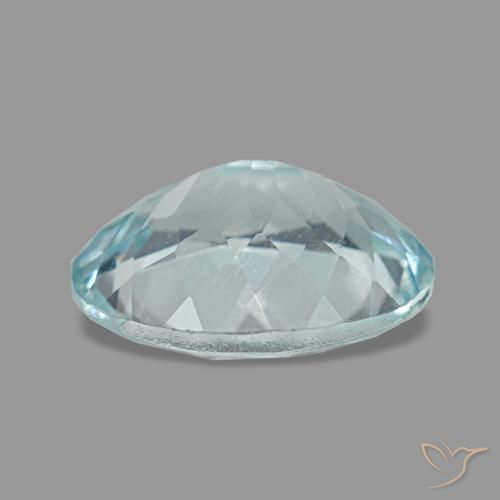Água-marinha azul natural 2,04ct, corte oval, VS