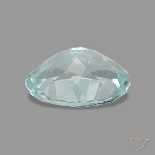 Água-marinha azul natural 1,13ct, corte oval, VS