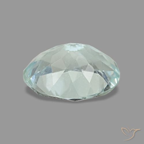 Água-marinha azul natural 1,17ct, corte oval, VS