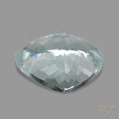 Água-marinha azul natural 3,21ct, trillion, VS