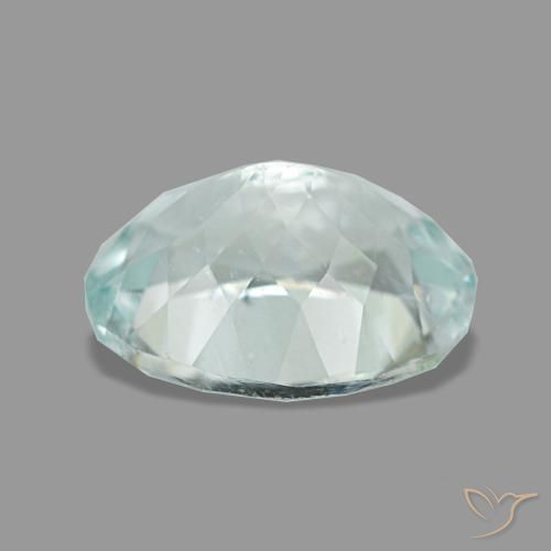 Água-marinha azul natural 1,78ct, corte oval, VS