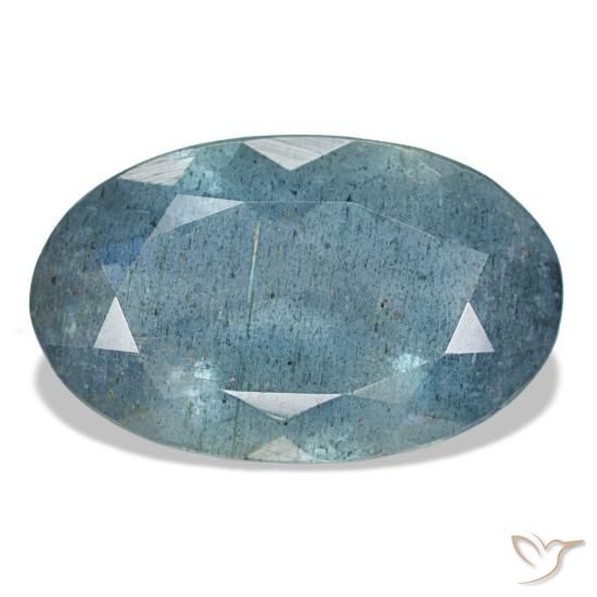 5.60ct azul água-marinha, oval, VS-SI
