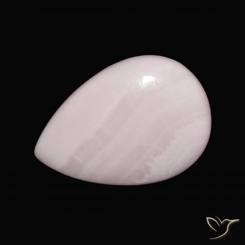 13.26ct Natural Luz rosa Aragonite, Formato de pêra, Opaco