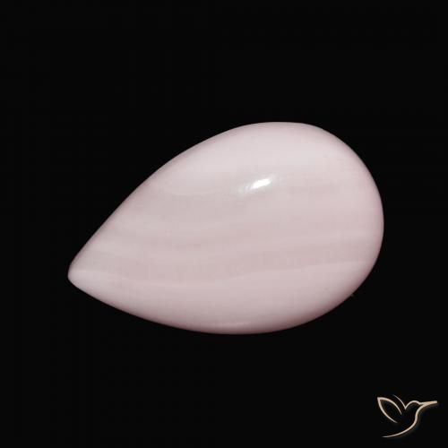 10.75ct Natural rosa rosa Aragonite, Formato de pêra, Opaco