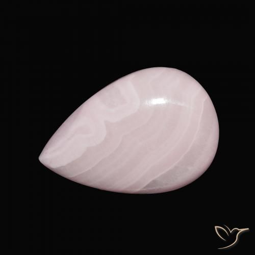 10.51ct Natural rosa rosa Aragonite, Formato de pêra, Opaco