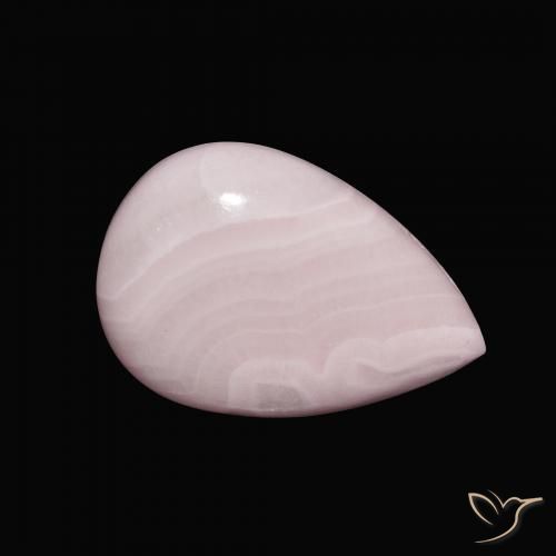 Aragonite rosa rosa Natural 10.51ct, Formato de pêra, Opaco