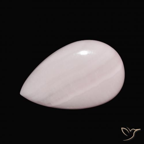 9.35ct Natural Luz rosa Aragonite, Formato de pêra, Opaco