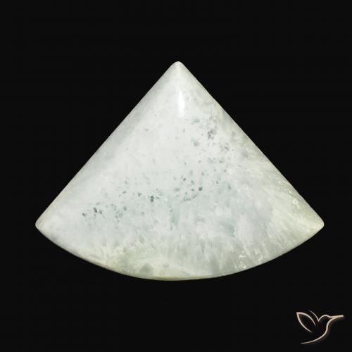 42.33ct Natural Branco acinzentado claro Aragonite, Trilhão, Opaco
