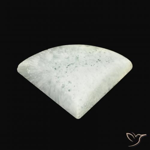 Aragonite Branco acinzentado claro Natural 42.33ct, Trilhão, Opaco