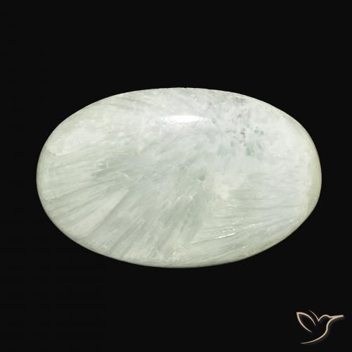 54.71ct Natural Luz verde Aragonite, oval, Opaco