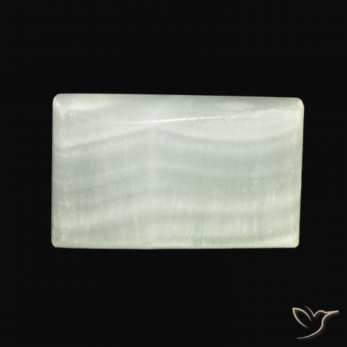 42.74ct Natural Luz verde Aragonite, baguete, Opaco
