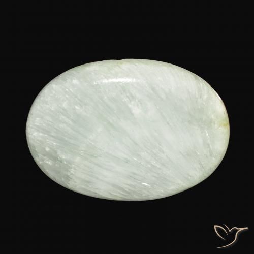 48.07ct Natural Luz verde Aragonite, oval, Opaco