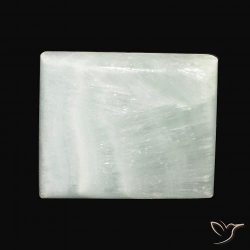 65.98ct Natural Luz verde Aragonite, baguete, Opaco