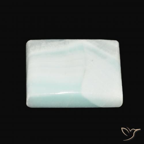Aragonite Verde pálido Natural 30.71ct, baguete, Opaco